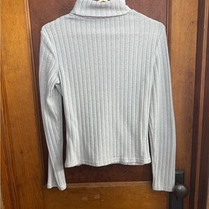 FREE W PURHCASE SHEIN Turtleneck Women's Small Cream Ribbed Layering Long Sleeve